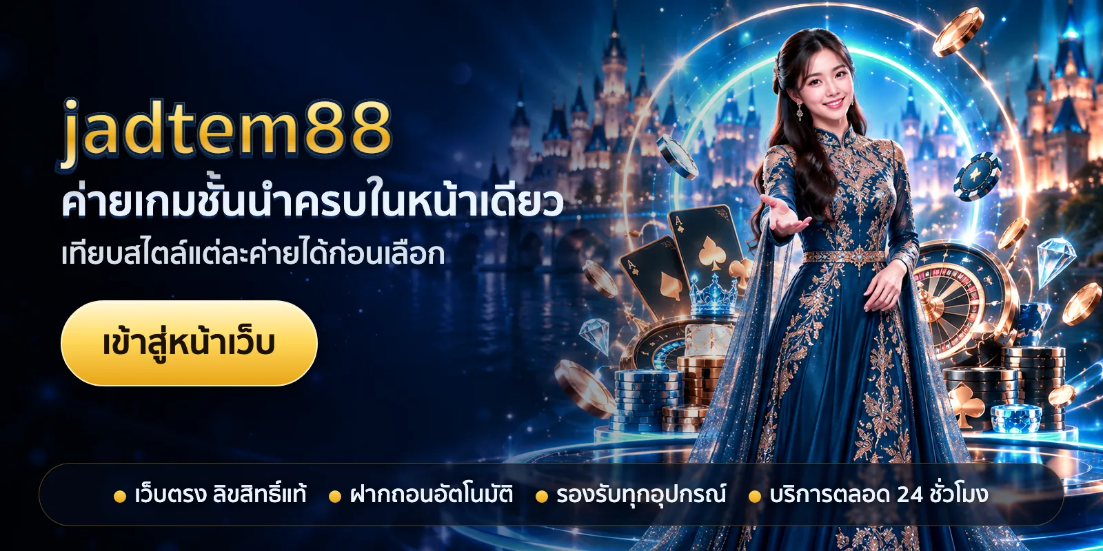 ภาพหัวเรื่องของ jadtem88 ชุดที่ 1 — ค่ายเกมชั้นนำครบในหน้าเดียว